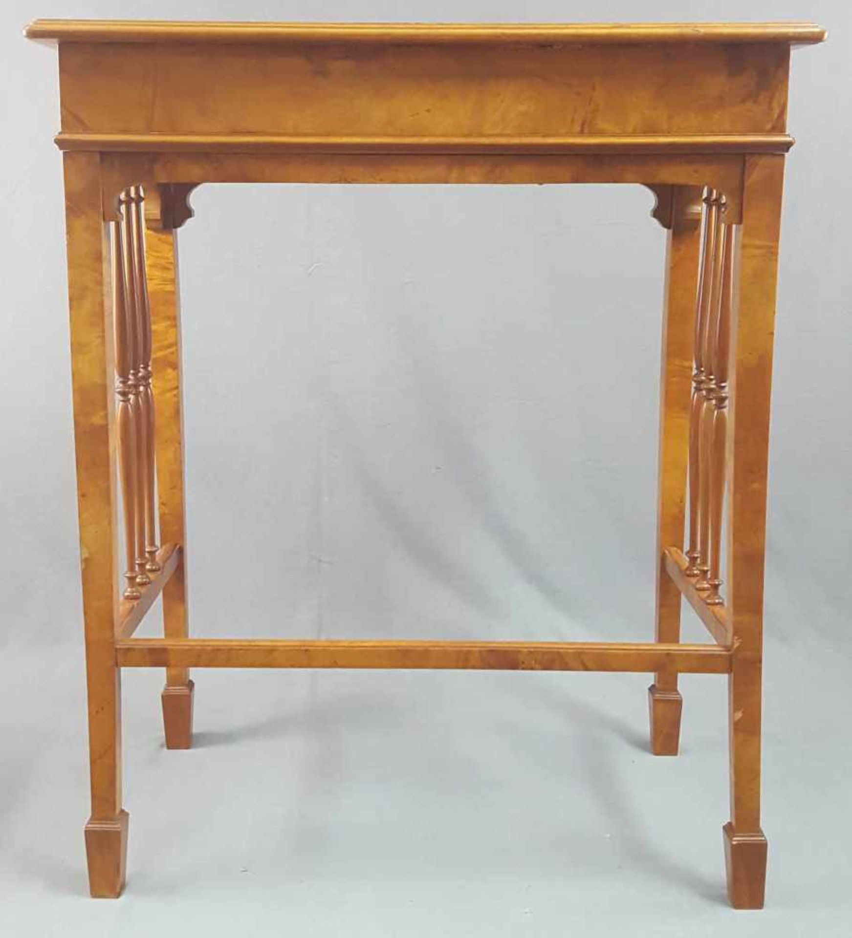 Folding secretary desk, probably cherry wood. 19th / 20th century. - Image 4 of 8