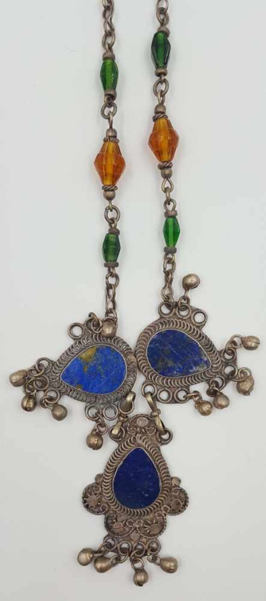 6 parts jewelry, ethnologica. Also silver, Carnelian, Lapis Lazuli. - Image 11 of 14