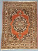 Tabriz "Hadj - Jallili" Persian carpet. Iran. Antique around 1900.