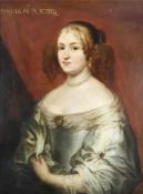 Attributed to Philip le Petit VAN DYK (1683 - 1753). ''Melle la princesse de Robecq''