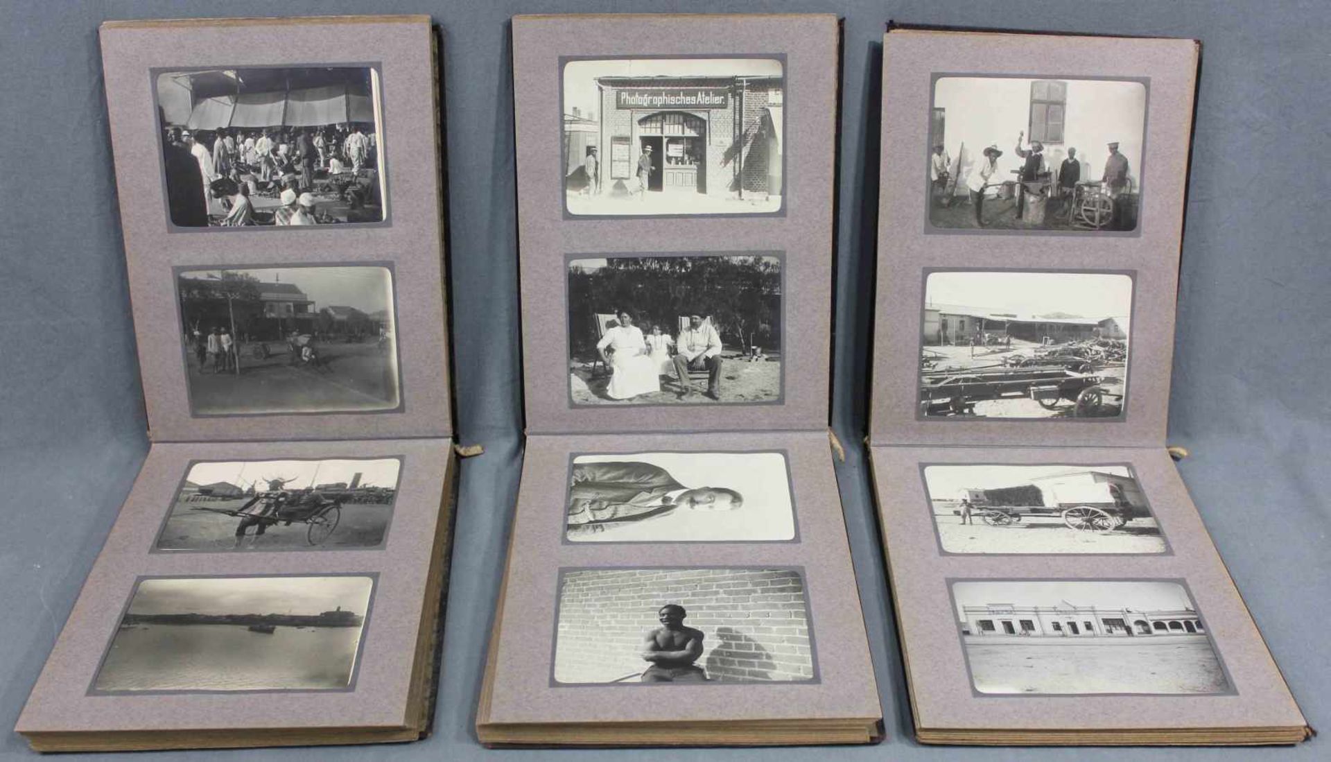 "Souvenir of D. S.W. Africa". Three picture albums, around 1912. - Bild 5 aus 10