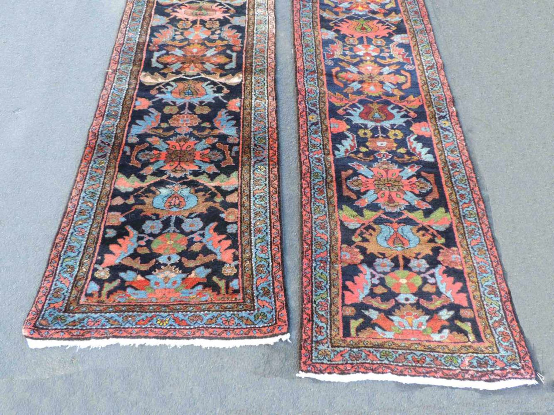 A pair of Nahawand Persian carpets. Iran. Old, around 1930. - Image 3 of 10