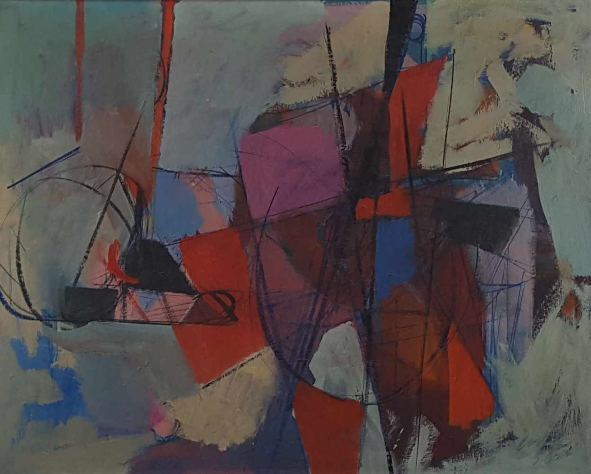 Paul CONZELMANN (1898 - 1977). Abstract composition, 1956.