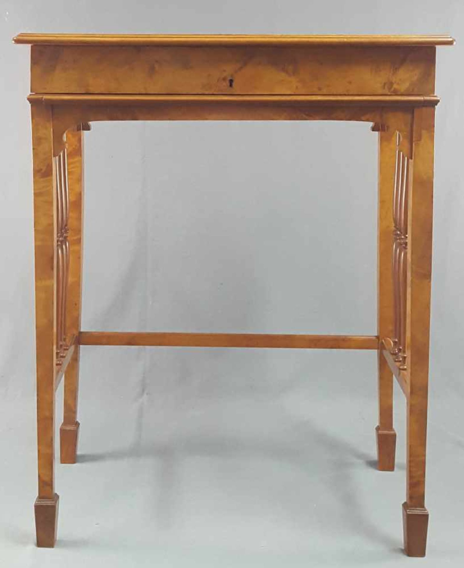 Folding secretary desk, probably cherry wood. 19th / 20th century. - Image 8 of 8