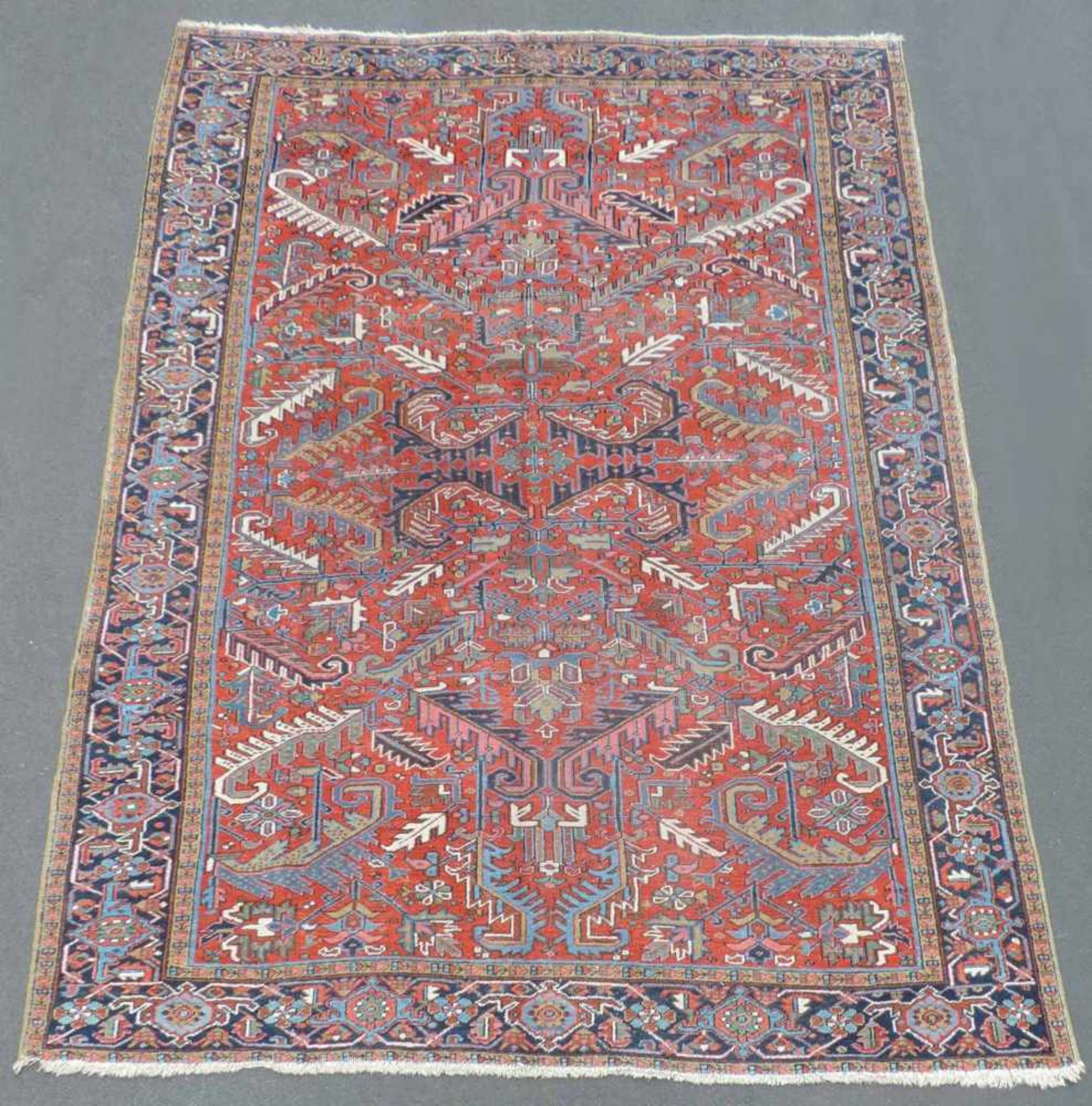 Heriz Persian carpet. Iran. Old, around 1940.
