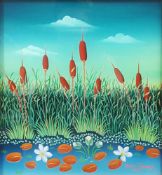 Stjepan VECENAJ (1928-2000). Reeds with water lilies. 1977.