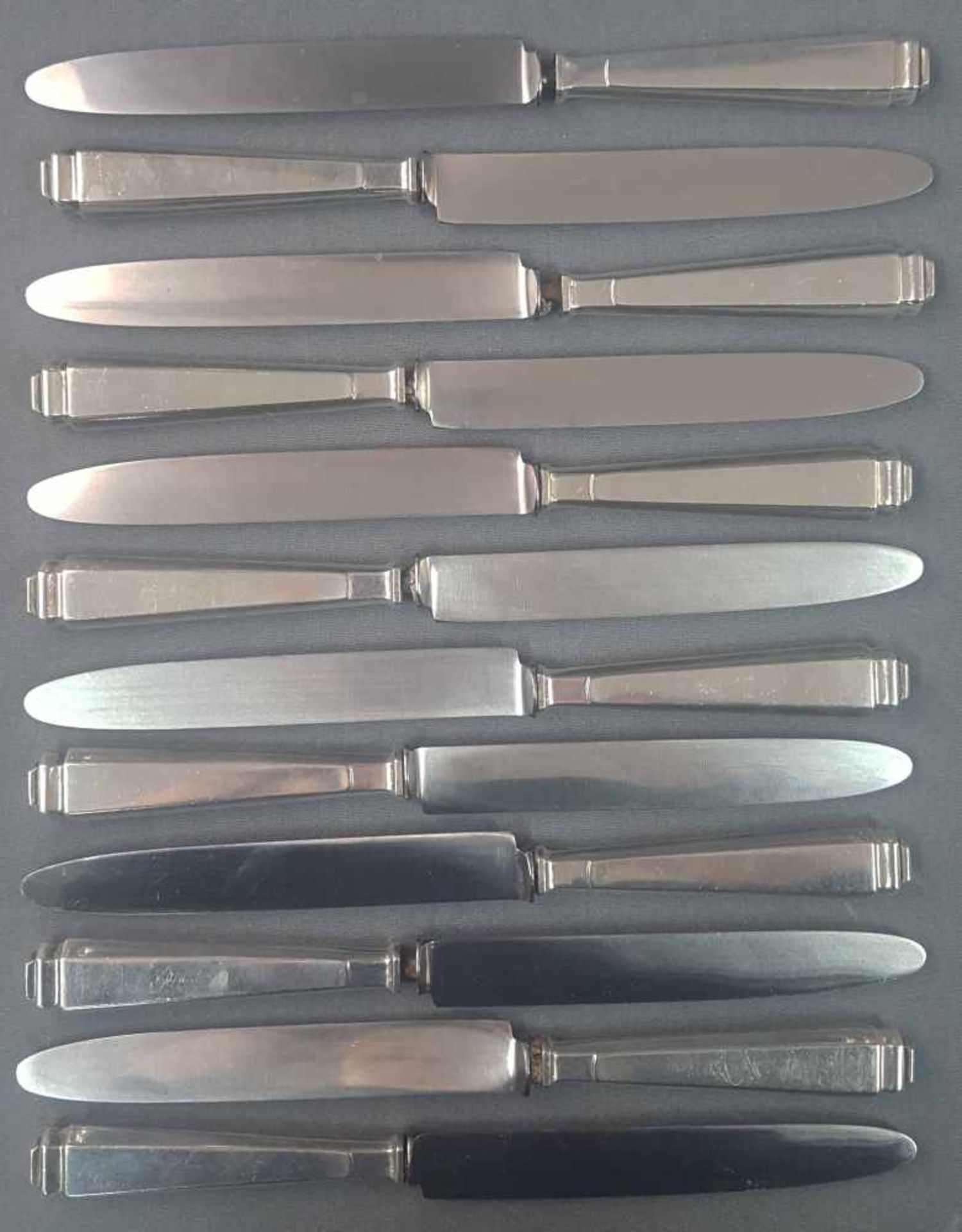 Wilkens "Pagode" silver 800, Art Deco cutlery. - Image 4 of 8