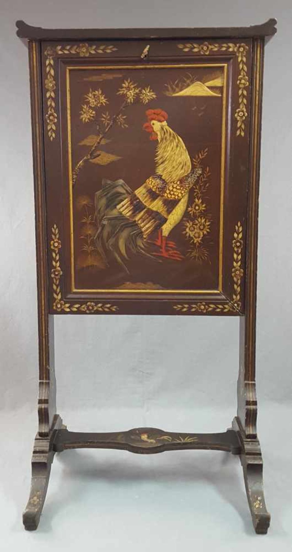 Secretary. Acquired in China before 1940. Lacquer painting.