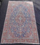Kashan Persian carpet. Iran. Old, around 1930.
