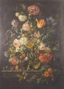 After Cornelis Jansz DE HEEM (1631 - 1695). Flower still life with insects.