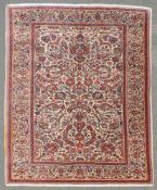 Kashan Persian carpet. Iran. Old, mid-20th century.