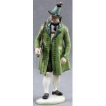 Nymphenburg porcelain figure. Hunter in costume, Bavaria.