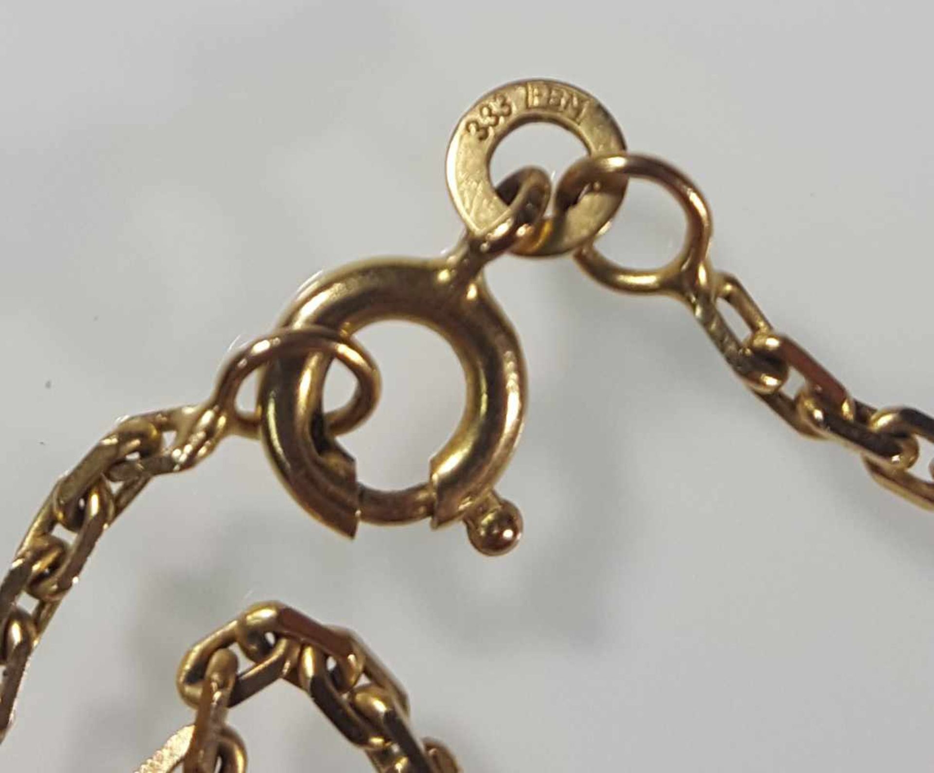 333 yellow gold. Bracelet, chain and 3 pendants. - Image 10 of 11