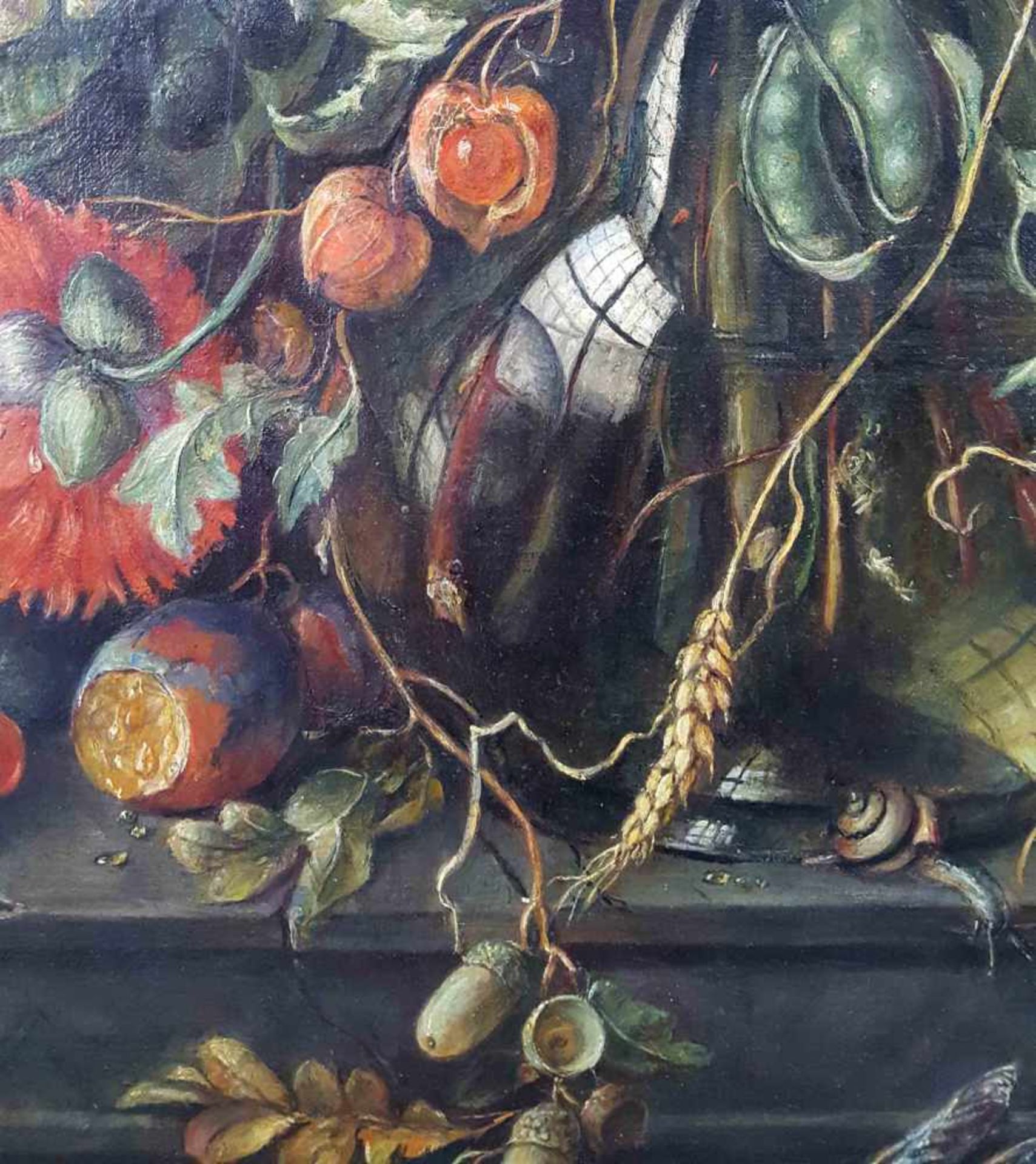 After Cornelis Jansz DE HEEM (1631 - 1695). Flower still life with insects. - Bild 8 aus 11