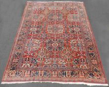 Mahal Persian Carpet. Iran. Antique, around 1900.