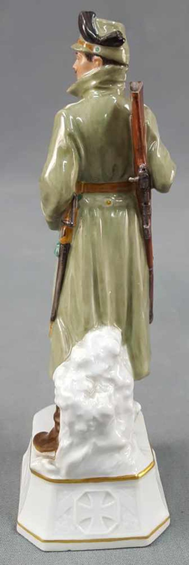 Meissen Knauffzeit, Reservistenteller 1809 - 1909. Soldier. Model number 283. - Image 6 of 11