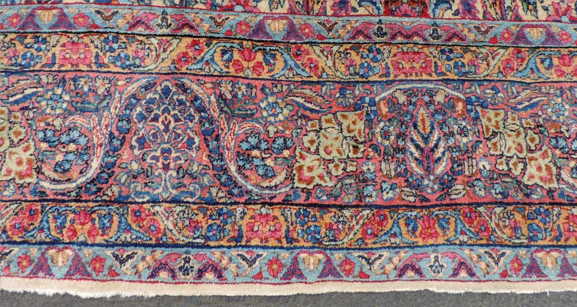 Kerman Persian carpet. Iran. Old, around 1925. Fine knotting. - Bild 5 aus 11