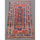 Kazak double niches - prayer carpet. Caucasus. Antique, around 1900.