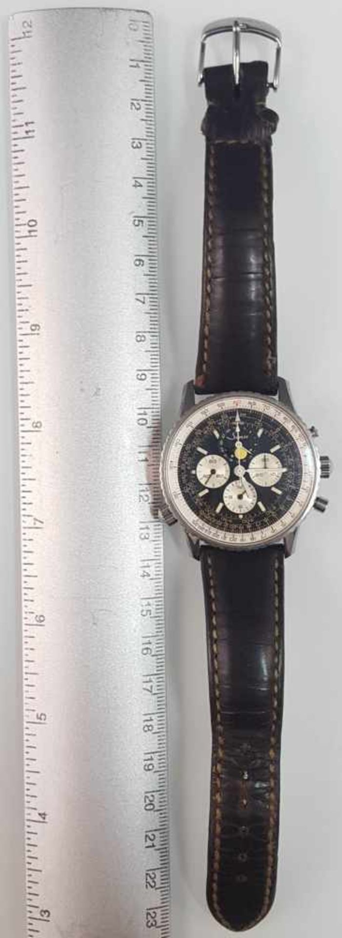 Sinn navigation clock 903. Chronograph with moon phase and day. - Bild 6 aus 7