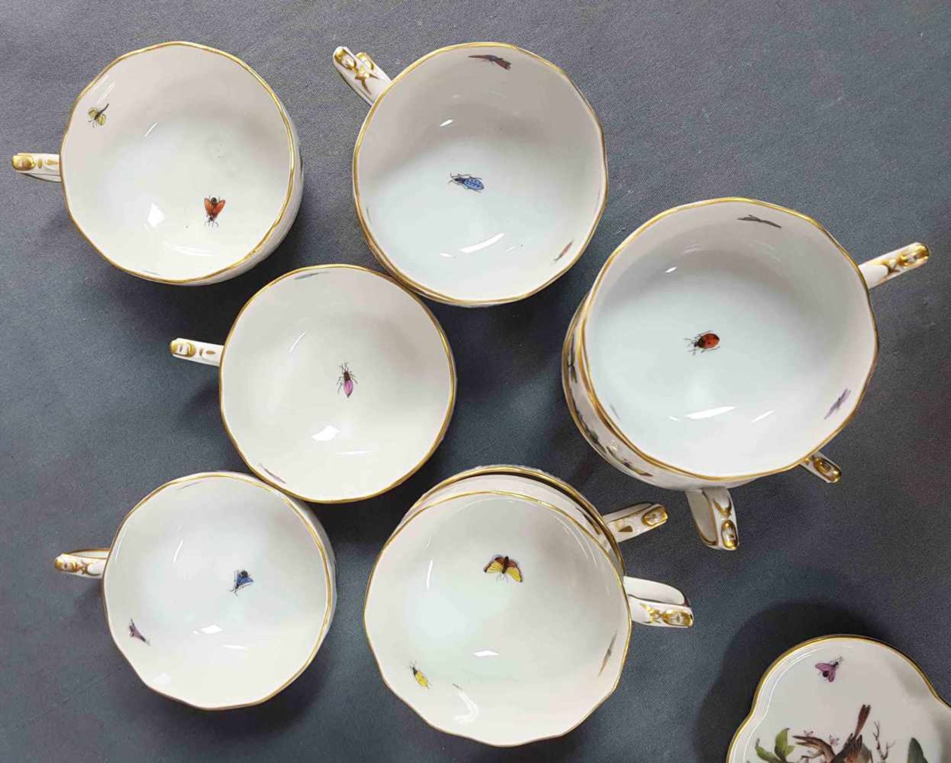Herend Porcelain. Coffee service for at least 9 people. - Image 5 of 9