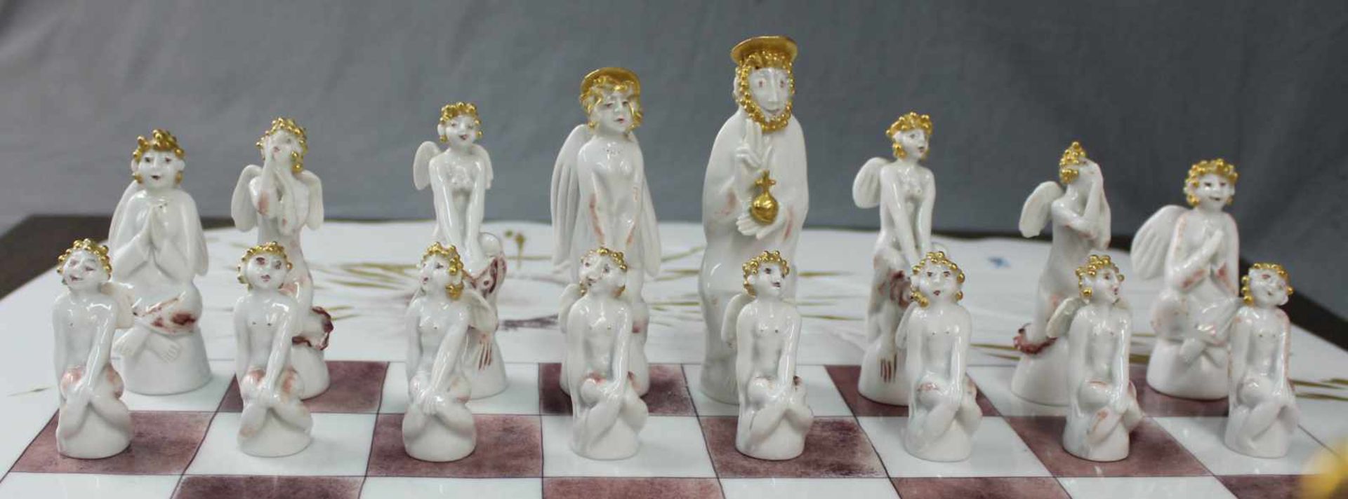 Chess Game, Heaven and Hell. Porcelain. Meissen. Unique - Bild 11 aus 15