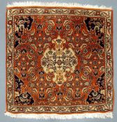 Bijar Persian carpet. Iran. Fine knotting. Old.