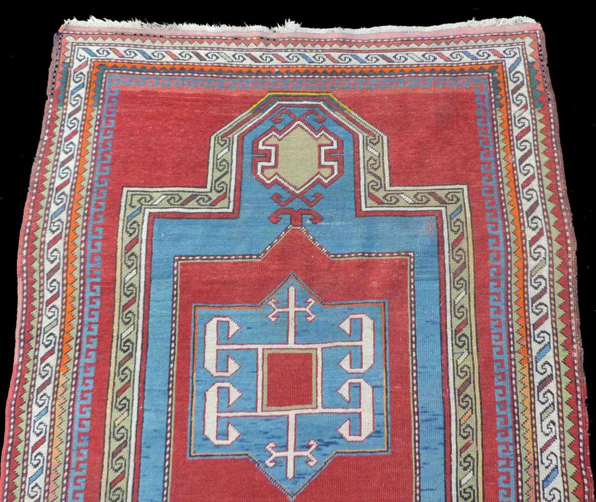 Kazak carpet. Caucasus. Old, around 1930. - Bild 5 aus 6