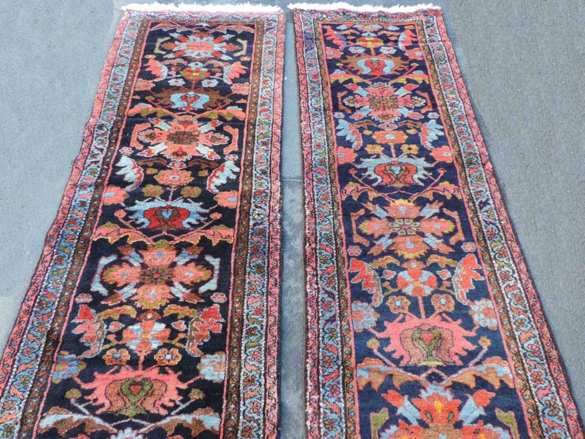 A pair of Nahawand Persian carpets. Iran. Old, around 1930. - Image 6 of 10