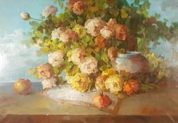 Antonio DONI (1932 -). Floral still life.