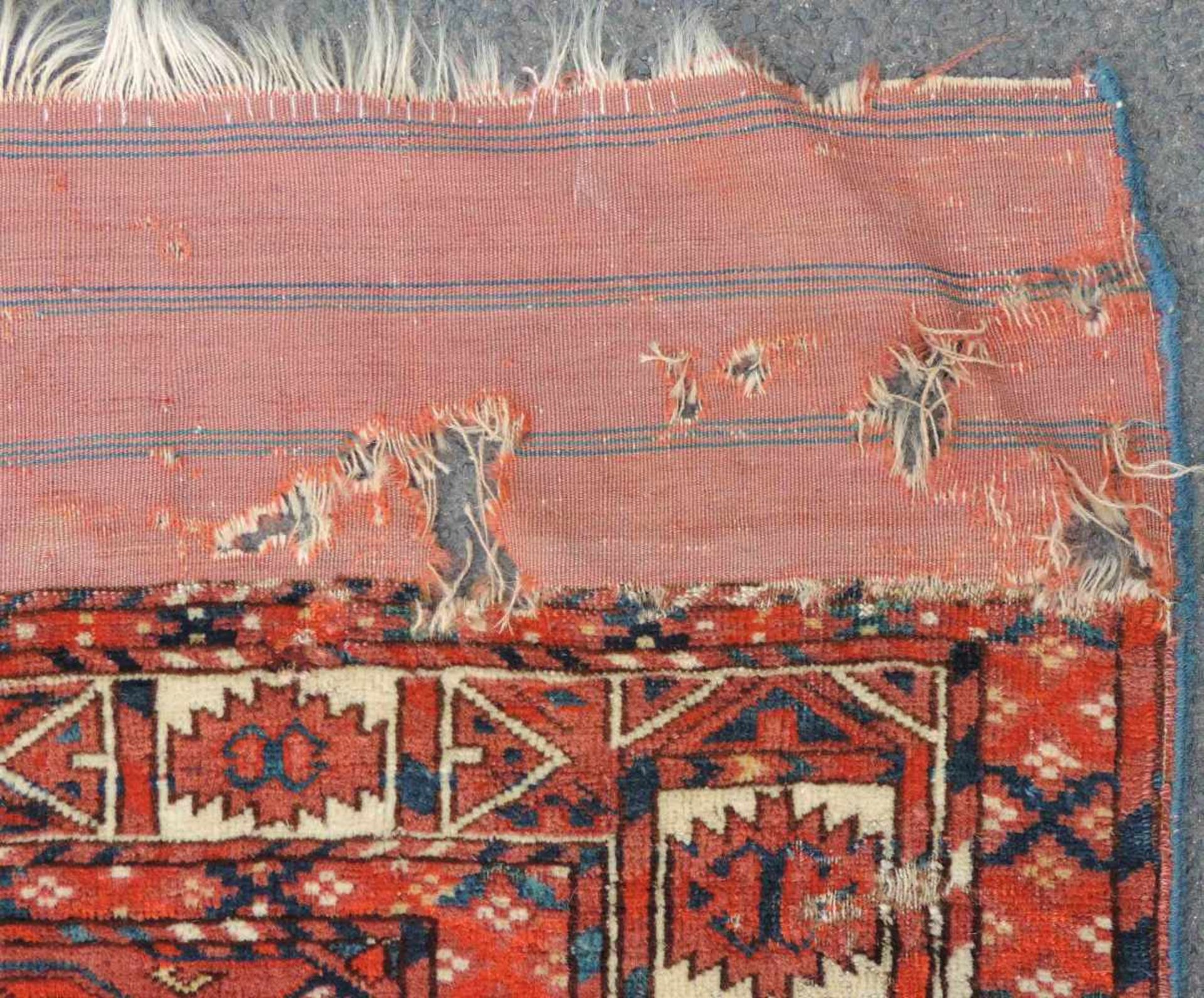 Tekke main carpet. Turkmenistan. Antique. Mid 19th century. - Image 2 of 12