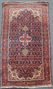 Bijar Persian carpet. Old, around 1930. Iran.