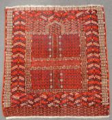 Tekke Engsi tribal carpet. Turkmenistan. Antique, around 1870.