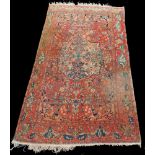 Isfahan Persian carpet. Iran. Antique, around 1910.