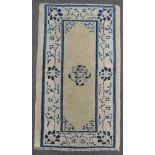 Pao Tou rug. China, Beijing. Antique, around 1890.