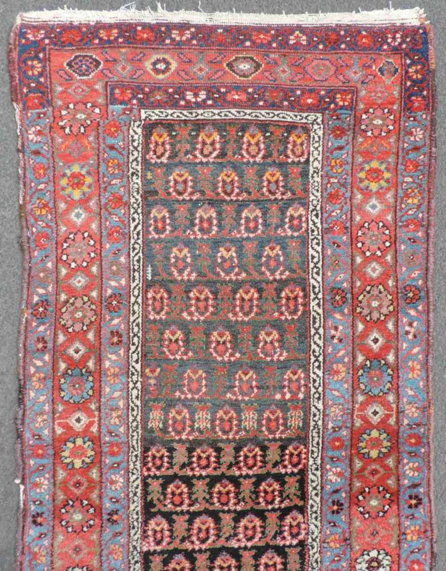 Nahawand Persian carpet. Narrow runner. Iran. Old, around 1940. - Image 6 of 7