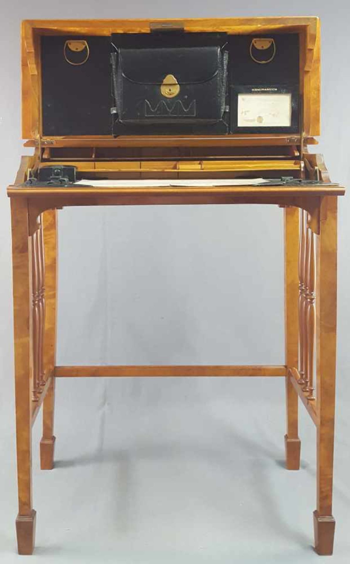 Folding secretary desk, probably cherry wood. 19th / 20th century.