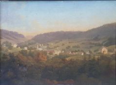 Alexandre RAULIN (XIX). Northern Italy landscape. 1855.