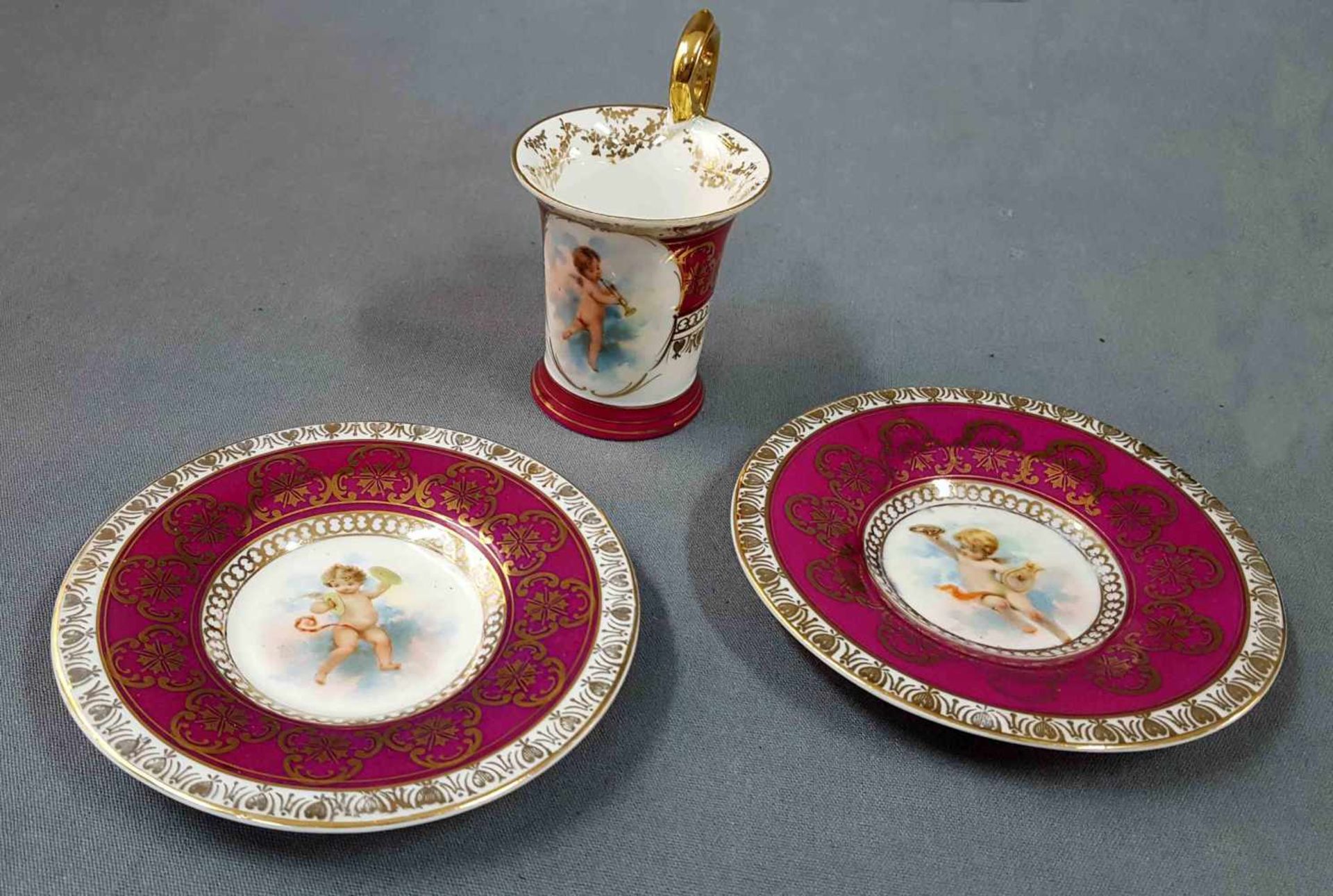 11 parts of Meissen porcelain. Up to 27 cm high. - Bild 12 aus 14