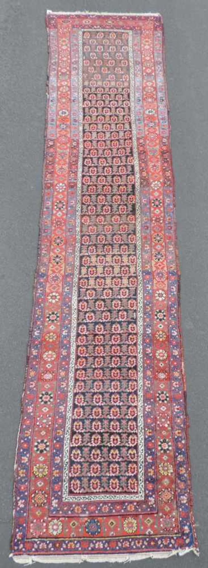 Nahawand Persian carpet. Narrow runner. Iran. Old, around 1940.