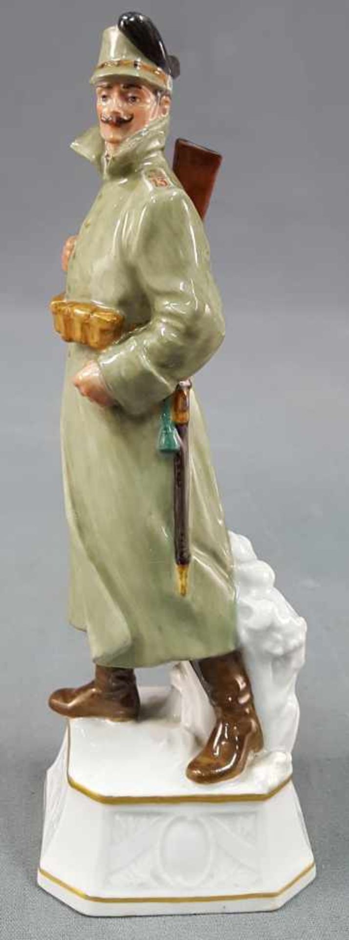 Meissen Knauffzeit, Reservistenteller 1809 - 1909. Soldier. Model number 283. - Image 5 of 11