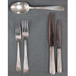 Cutlery set. Hallmarked 800 silver.