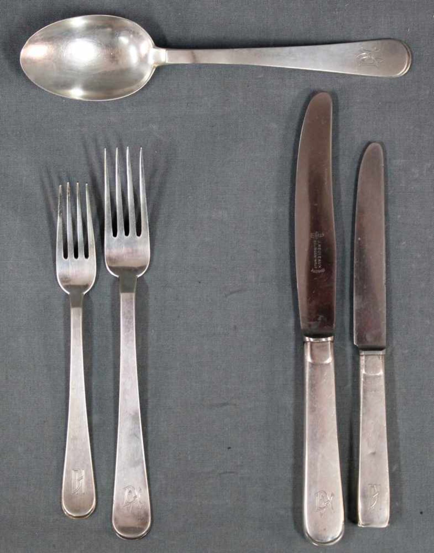 Cutlery set. Hallmarked 800 silver.