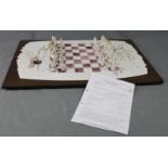 Chess Game, Heaven and Hell. Porcelain. Meissen. Unique