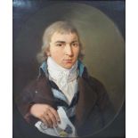 Attributed to Cornelis VAN CUYLENBURG (1758 - 1827). Portrait of an engineer?