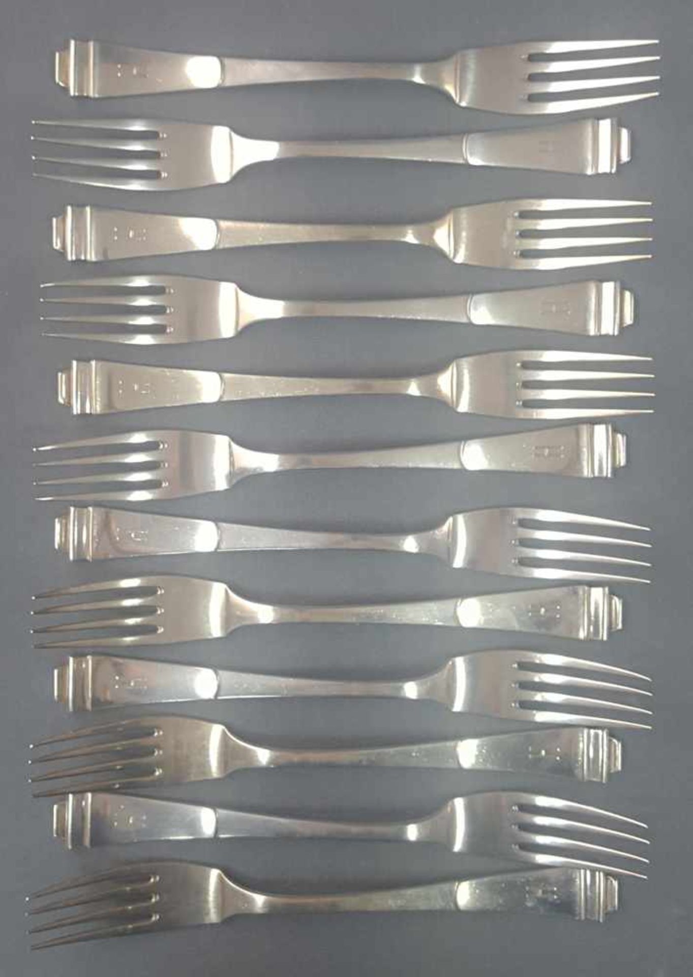 Wilkens "Pagode" silver 800, Art Deco cutlery. - Image 3 of 8