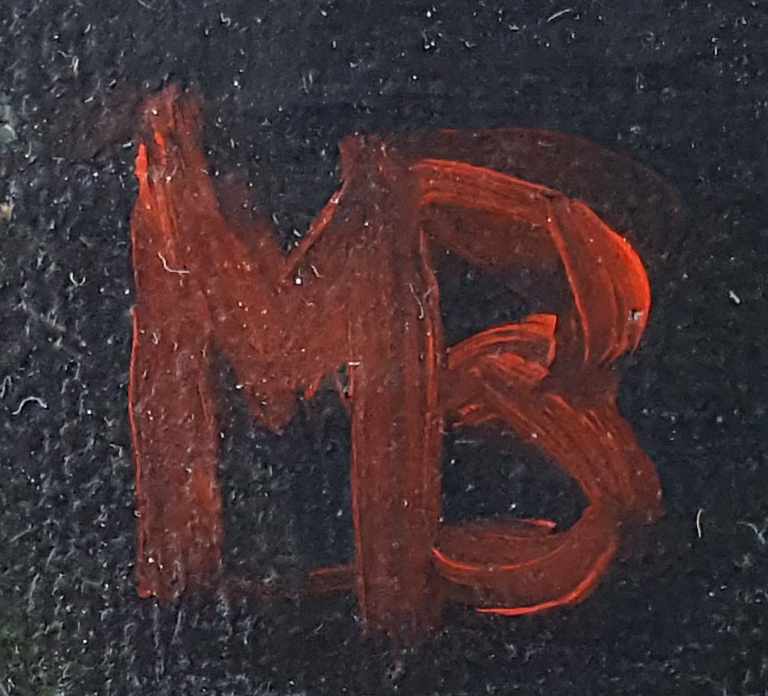 MONOGRAMMIST "MB" (XIX - XX). Portrait of a lady. - Image 3 of 4