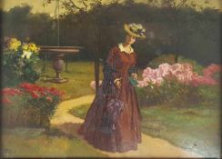 Carl Leopold VOSS (1856 - 1921). ''Aus dem Dachauer Hofgarten''.