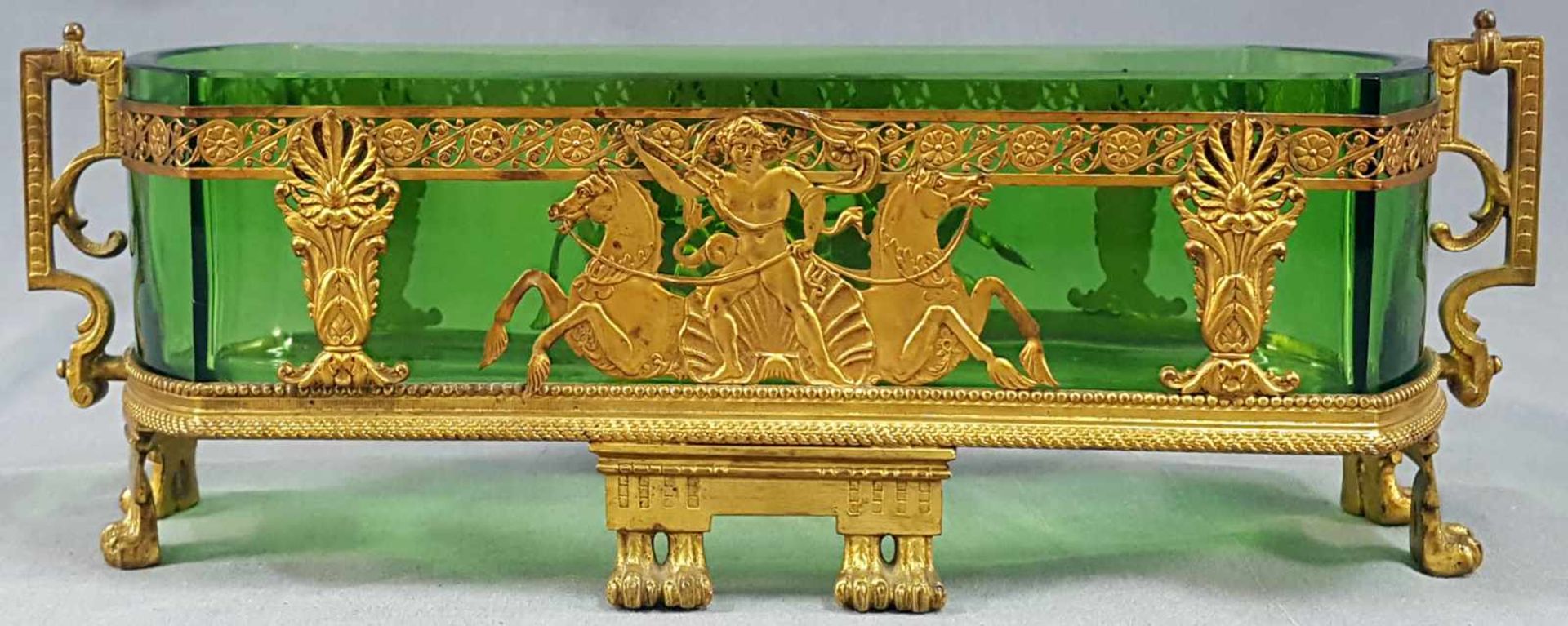 Jardinière, France, probably Empire Period. Fire gilded.<