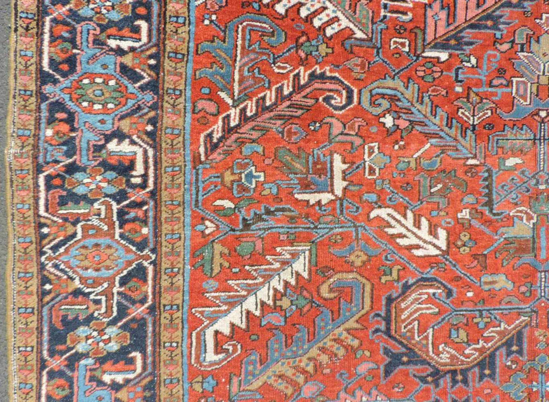 Heriz Persian carpet. Iran. Old, around 1940. - Image 13 of 14