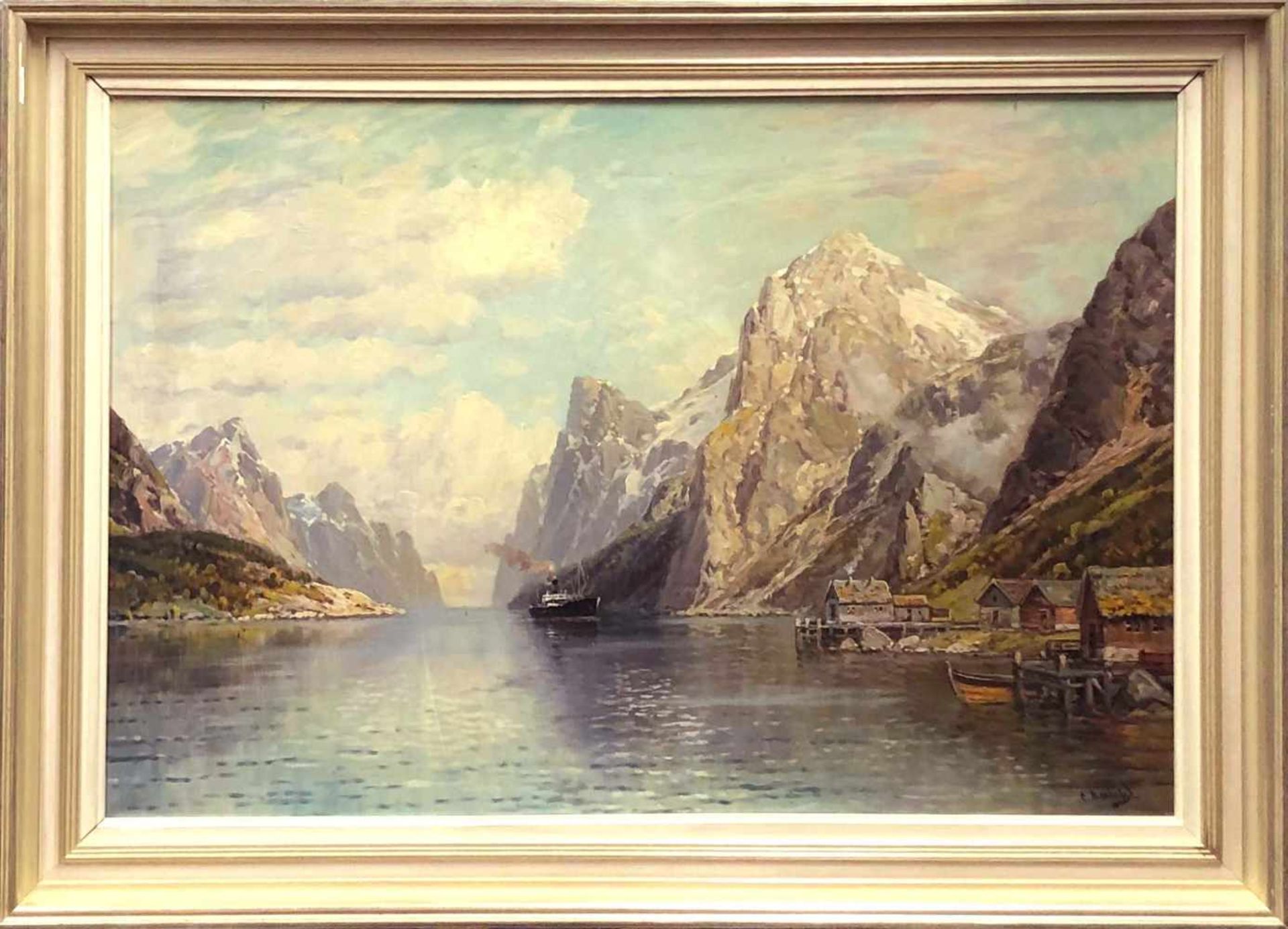 Carl BERTOLD (1870 -?) '' Raftsund ''. - Bild 2 aus 6
